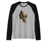 Jouer de la Guitare Rock Music Sasquatch Manche Raglan