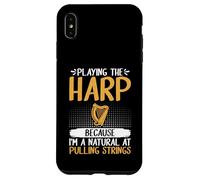 Jouer de la Harpe Parce Que Je suis Naturel à Tirer la Harpe à Cordes Coque pour iPhone XS Max