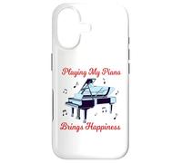 Jouer de Mon Piano apporte du Bonheur - Piano de Motivation Coque pour iPhone 17