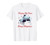 Jouer de Mon Piano apporte du Bonheur - Piano de Motivation T-Shirt Graphique avec Valeur