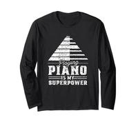 Jouer du Piano est ma Superpuissance Musicien pianiste Pianos Manche Longue