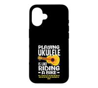 Jouer du ukulélé, C'est comme Faire du vélo Musicien drôle Coque pour iPhone 16