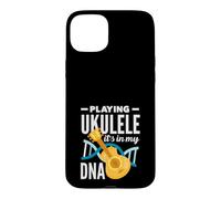 Jouer du ukulélé It's in My DNA Musicien Coque pour iPhone 15 Plus