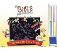 Jouer et apprendre. Jouer avec un tableau noir et une craie. Bible pour enfants d'âge préscolaire