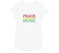 Jouer pour Changer la Paix grâce à la Musique T-Shirt, Fille, Blanc, XS