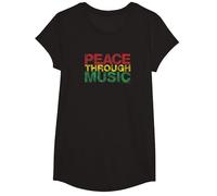 Jouer pour Changer la Paix grâce à la Musique T-Shirt, Fille, Noir, S