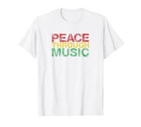 Jouer pour Changer la Paix grâce à la Musique T-Shirt, Homme, Blanc, 3XL