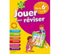 Jouer pour réviser - De la 6e à la 5e 11-12 ans - Cahier de vacances