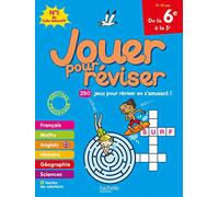 Jouer pour réviser - De la 6e à la 5e - Cahier de vacances 2026 - Avec un crayon - Hachette Pratique
