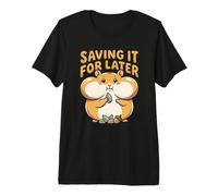 Joues farcies drôles de Hamster Mignon sauver pour Plus Tard Meme T-Shirt Haut de Gamme