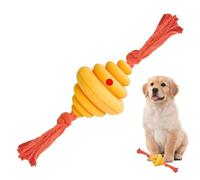 Jouet à alimentation lente pour chien - Balle à mâcher pour mâcher et traiter les fuites - Design nid d'abeille pour alimentation lente pour chiens de taille moyenne et grande