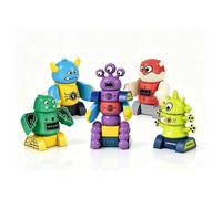 Jouet à assembler magnétique - KUKUFUN - Extraterrestre - 35 pièces - Multicolore - STEM 3-8 ans
