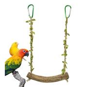 Jouet à balancer pour oiseaux - Jouet à mâcher à mâcher pour perche, perruche - Jouet en forme de cage à oiseaux - Portez un mouvement d'oiseau en bois naturel résistant - Idéal pour les blocs, les