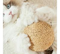 Jouet à balle de chat | Balle portable | Boule de chien en mouvement | Ball de grattement de lapin naturel avec son | Jouet interactif de ballon de chat de , grande balle de roulement pour animaux