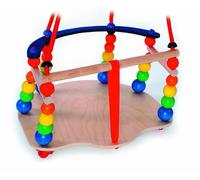 Jouet À Bascule Balancelle Avec Perles Multicolore Lxlxh 360x365x240mm NEUF