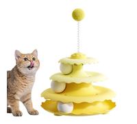 Jouet à Billes pour Chat - Tour à roulettes à 3 Niveaux - Puzzle - Convient pour Salon, Chambre à Coucher, Cuisine, entrée, Appartement, Coin de Jeu, Zone de Relaxation