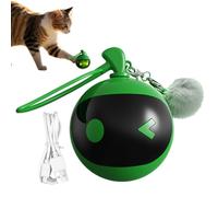 Jouet à boule mobile automatique | Jouets intelligents de balle pour chats avec lumières LED, jeu électrique portable de balles pour chats, chats, chatons, petits chiens et chiots