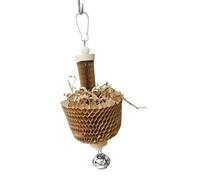 Jouet à broyer pour oiseaux - Jouet à mâcher en papier avec un design polyvalent mignon - Exercices amusants, activités de jeu relaxantes pour calopsittes, aras, économiques, e