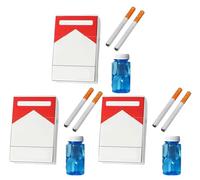 Jouet à Bulles de Savon en boîte à Cigarettes simulée sans Inscription, Anti-Stress Blague créatif, Design Portable Compact, Jouet divertissant Quotidien, Motif Simple Original (4)