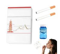 Jouet à Bulles pour Cigarette,Mini Machine à Bulle,Fausse Machines àBulles | Jouet à Bulles de Savon avec Solution à Bulle,Jouets Anti-Stress,Machine àBulle pour fêtes,Anniversaires et Festivals