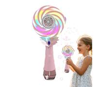 Jouet à Bulles Rechargeable - Éclairée, Ventilateur à Bulles A | Jeu en Plein Air Amusant, Forme De Sucette avec Lits De Ronde De Couleur Lors D'événements De Mariage, De