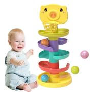 Jouet à chute de balles - Tour orbitale à 5 couches ABS 33 cm | Jouets éducatifs empilabil rampe pour belles boules durables, apprentissage créatif, motricité fine | Ba