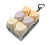 Jouet À Clavier Anti-Stress - Porte-clés Amusant Anti-Stress | Jouets Fidget Clicker De Clavier en Forme De Cœur | Jouets Sensoriels À Pression De Boutons pour en-fants Et Adultes (Jaune)