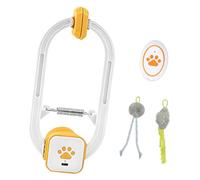 Jouet à clipser pour chat, cadre de porte interactif avec action de rotation et balançoire, design rechargeable par USB pour une utilisation en intérieur, jouet pour porte d'activité à distance