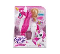 Jouet à Coiffer - ZURU - Sparkle Girlz Licorne Styling Set - Licorne avec accessoires de coiffure personnalisables