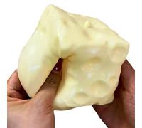 Jouet À Compression de Fromage, Jouet Presser Amusant Cube, Mignons Doux Anti Stress Fromages Presser Jouets, Cubes Fromages Réalistes Souples Malléables, pour Les Voyages À Domicile Bureau