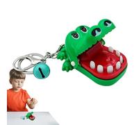 Jouet à doigt mordant - Mini jouet porte-clés crocodile | Gag drôle de main de jouets de dentition | Animal Joke Gadget Robuste Compact | Cadeau amusant pour garçons pour les