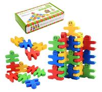 Jouet à Empiler en Bout des Doigts pour Enfant Dès 3 Ans,16 Pièces Jeu d'équilibre Enfants, Blocs de Construction Empilables