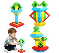 Jouet À Empiler En Pyramide, Jeu Éducatif Sensoriel PourCube À Emboîter Tri & Empilage Jouet Éducatif Cadeau, Anniversaire Pâques Halloween Noël Cadeau, Peut Favoriser La Coordination Œil-main