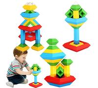 Jouet À Empiler En Pyramide, Jeu Éducatif Sensoriel PourCube À Emboîter Tri & Empilage Jouet Éducatif Cadeau, Anniversaire Pâques Halloween Noël Cadeau, Peut Favoriser La Coordination Œil-main