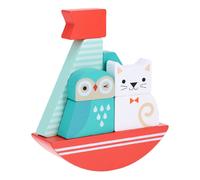 Jouet À Empiler - Hibou Et Chat Multicolor TU