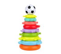 Jouet à empiler pour enfants - Tour arc-en-ciel à 9 couches - Jeu d'empilage pour l'éducation précoce - Jouet éducatif coloré pour les tout-petits à partir de 6 mois - Développement de la motricité
