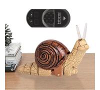 Jouet à escargot RC - Voiture à ramper motorisée - Modèle de créature électronique interactif - Jouet multifonction portable amusant et réaliste pour enfants, fête, cadeau, vacances, exercice