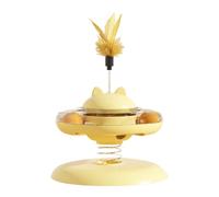 Jouet À Friandises Pour Chat - Jouet Distributeur De Croquettes Avec Base Antidérapante Et Circuit À Bille - Mangeoire Ludique Pour Chats - Pour Toutes Tailles De Chats Et Pour Leur Équilibre