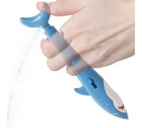 Jouet à gicler d'eau - Stylo à farces en Forme de Requin pour et Adultes, Style de Jeu de gicleur d'eau, Longueur 14,5 cm + en polymère ABS, Construction de Tours de Poche | pour l'école