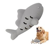 Jouet à goûter pour animal de compagnie - 12 x 7,7 x 5,6 cm - Distributeur de friandises en forme de poisson, station de jeux interactive, puzzle de nourriture lente, gadget d'activité pour animaux de