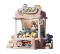 Jouet à Griffe avec Télécommande , Jouet à Griffe avec 8 Planètes,2 Poupées Panda,25 Poupées,20 Gashapons Jeu Amusant,Cadeau pour La Fête ,Pink
