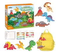 Jouet à lacets pour mini | Mini coussin en peluche à coudre, premier kit de couture pour débutants, projets de bricolage pour apprendre à coudre