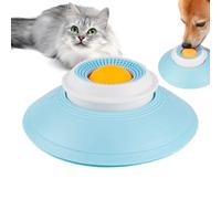 Jouet à lécher pour animaux de compagnie - 14,5 x 5,5 cm - En polypropylène jaune - Distributeur de friandises - Balle rotative - Utile pour nettoyer les animaux de compagnie - Pour une alimentation