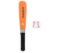 Jouet à mâcher avec batte de baseball en caoutchouc pour grincement, jouet d'enrichissement pour chiens, mâcheur de grandes races, fort dresseur de chiots avec structure en caoutchouc résistant