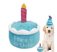Jouet à mâcher d'anniversaire pour chien, d'anniversaire pour chien mignon | Jouet d’anniversaire pour chien Fournitures de fête pour garçons et filles, cadeaux pour chiots en peluche, dou