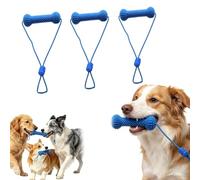Jouet à MâCher Dentaire For Chien Et Aide Au Brossage Dents, Double Action Ouvre-Bouche Canin Et Outil De Brosse à Dents Avec Surface TexturéE For Le ContrôLe De La Plaque Dentaire (3 Pièce)