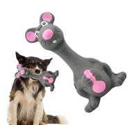 Jouet À Mâcher Drôle en Latex - Jouets pour Animaux De Compagnie - Jouets À Couinement Molaire Doux, À Couiner pour Chien, en Forme De Souris pour Mâcheurs Agressifs, Joets À Dents De C