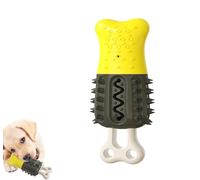 Jouet à mâcher durable pour chiens de grande taille - Anneau de dentition en os rafraîchissant, jouet de stimulation mentale résistant aux morsures pour mâcheurs agressifs (noir)