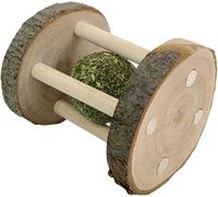 Jouet à mâcher en bois naturel pour hamster, lapin, chinchilla, cochon d'Inde, hamster pour petits animaux domestiques