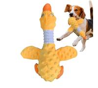 Jouet à mâcher en forme de canard mignon pour chien - Jouet agressif en forme de canard - Oiseau animal qui couine - Compagnon de divertissement pour chien, nettoyage des dents, massage buccal calme